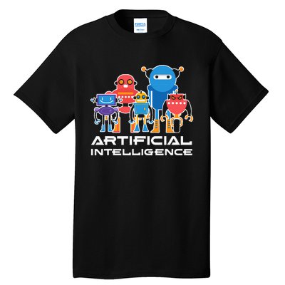 Artificial Intelligence Robots Computer Science AI Tall T-Shirt