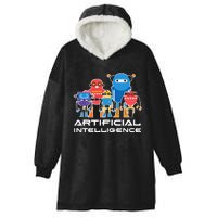 Artificial Intelligence Robots Computer Science AI Hooded Wearable Blanket