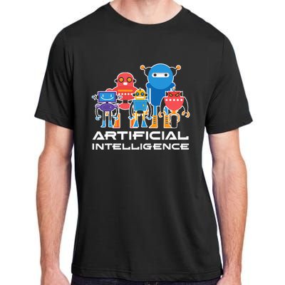 Artificial Intelligence Robots Computer Science AI Adult ChromaSoft Performance T-Shirt