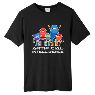 Artificial Intelligence Robots Computer Science AI Tall Fusion ChromaSoft Performance T-Shirt