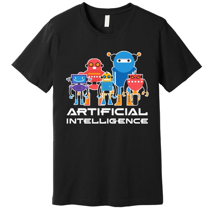 Artificial Intelligence Robots Computer Science AI Premium T-Shirt