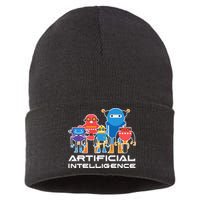 Artificial Intelligence Robots Computer Science AI Sustainable Knit Beanie