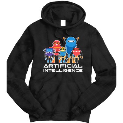 Artificial Intelligence Robots Computer Science AI Tie Dye Hoodie