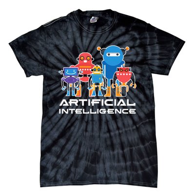 Artificial Intelligence Robots Computer Science AI Tie-Dye T-Shirt