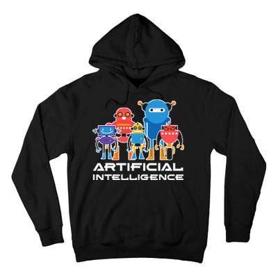 Artificial Intelligence Robots Computer Science AI Tall Hoodie