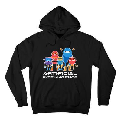 Artificial Intelligence Robots Computer Science AI Tall Hoodie