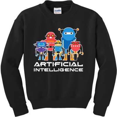 Artificial Intelligence Robots Computer Science AI Kids Sweatshirt