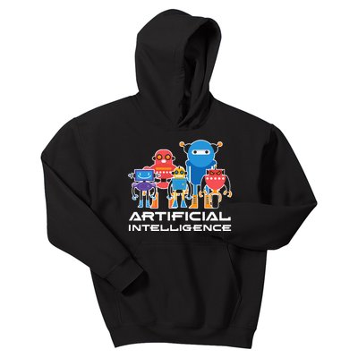 Artificial Intelligence Robots Computer Science AI Kids Hoodie