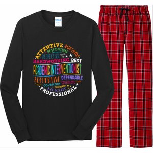 Academic Interventionist Reading Math Title One Teacher Crew Long Sleeve Pajama Set