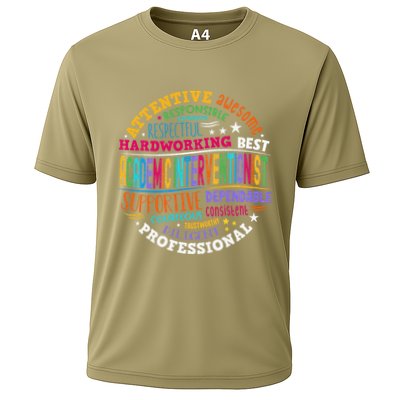 Academic Interventionist Reading Math Title One Teacher Crew Cooling Performance Crew T-Shirt
