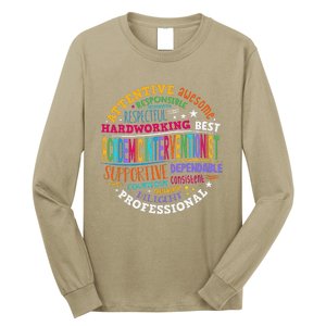 Academic Interventionist Reading Math Title One Teacher Crew Long Sleeve Shirt