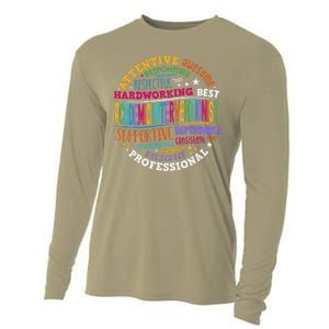 Academic Interventionist Reading Math Title One Teacher Crew Cooling Performance Long Sleeve Crew