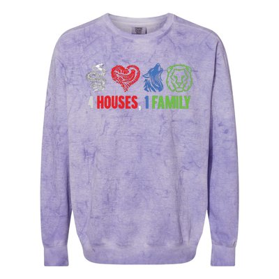 Altruismo IsibindiAmistad Reveur Rca 4 Houses 1 Family Colorblast Crewneck Sweatshirt