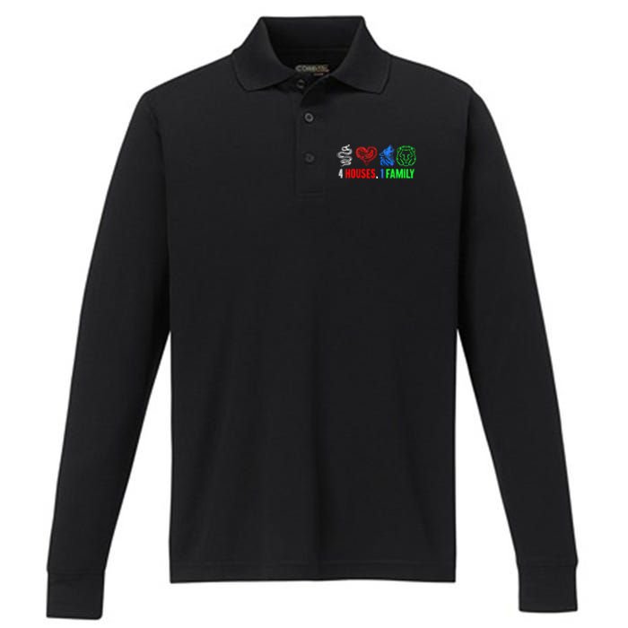 Altruismo IsibindiAmistad Reveur Rca 4 Houses 1 Family Performance Long Sleeve Polo