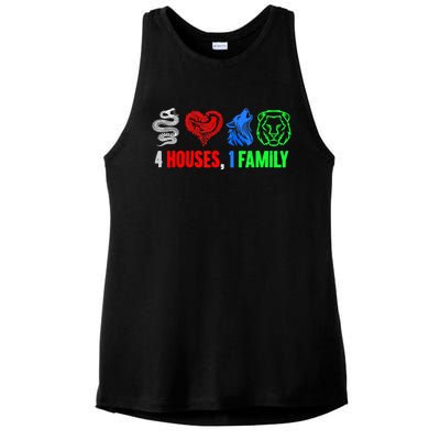 Altruismo IsibindiAmistad Reveur Rca 4 Houses 1 Family Ladies PosiCharge Tri-Blend Wicking Tank