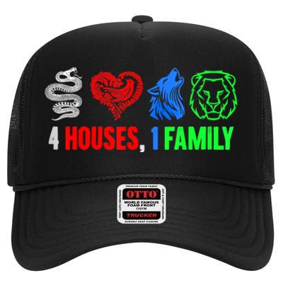 Altruismo IsibindiAmistad Reveur Rca 4 Houses 1 Family High Crown Mesh Back Trucker Hat