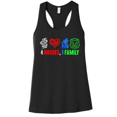 Altruismo IsibindiAmistad Reveur Rca 4 Houses 1 Family Women's Racerback Tank