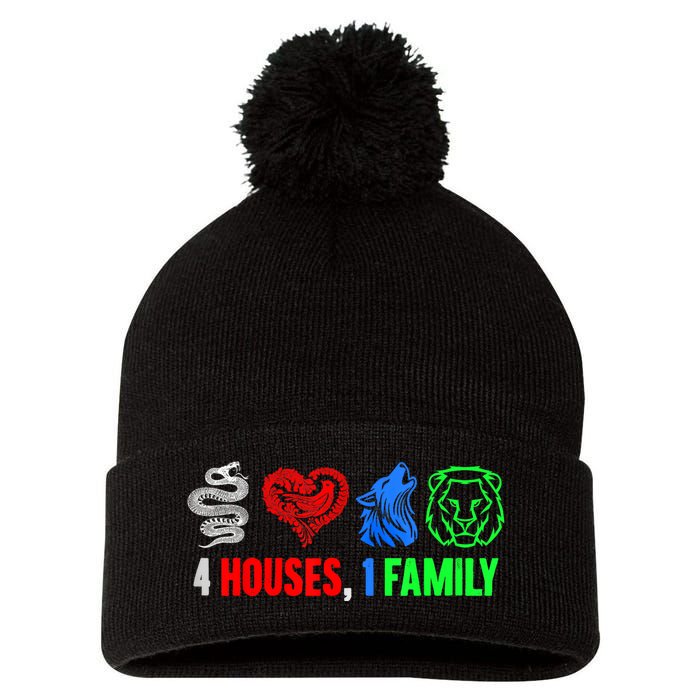 Altruismo IsibindiAmistad Reveur Rca 4 Houses 1 Family Pom Pom 12in Knit Beanie