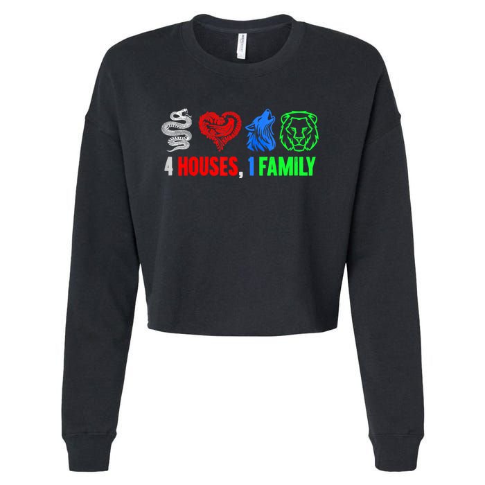 Altruismo IsibindiAmistad Reveur Rca 4 Houses 1 Family Cropped Pullover Crew