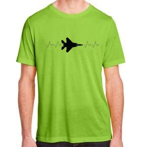 Airplane Pilot Air force Heartbeat Adult ChromaSoft Performance T-Shirt