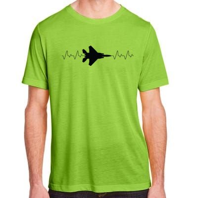 Airplane Pilot Air force Heartbeat Adult ChromaSoft Performance T-Shirt