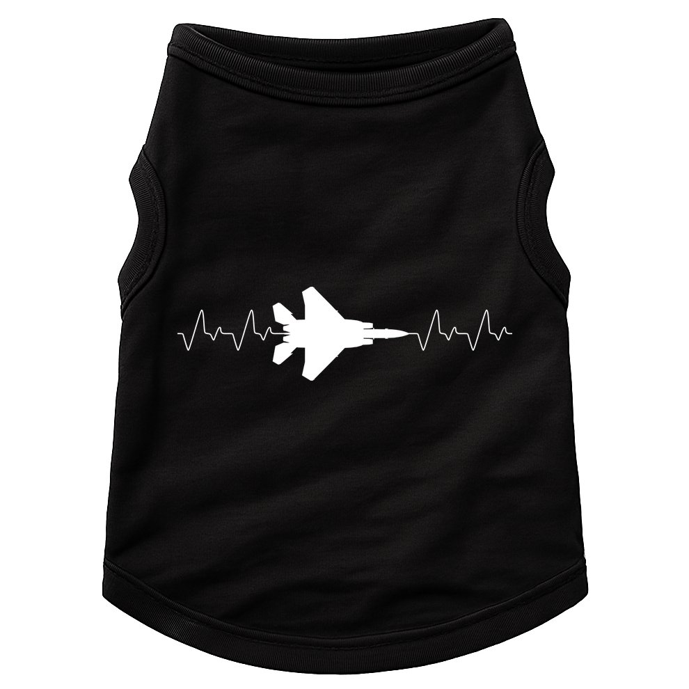 Airplane Pilot Air force Heartbeat Doggie Tank