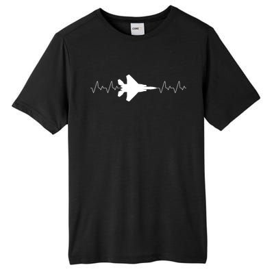 Airplane Pilot Air force Heartbeat Tall Fusion ChromaSoft Performance T-Shirt