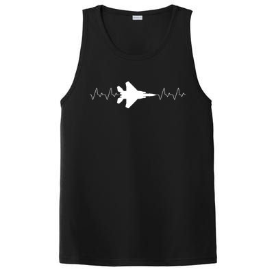 Airplane Pilot Air force Heartbeat PosiCharge Competitor Tank