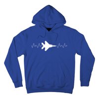 Airplane Pilot Air force Heartbeat Hoodie