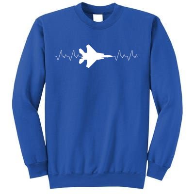 Airplane Pilot Air force Heartbeat Sweatshirt