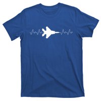 Airplane Pilot Air force Heartbeat T-Shirt