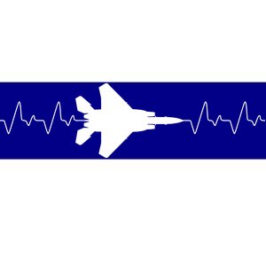 Airplane Pilot Air force Heartbeat Bumper Sticker