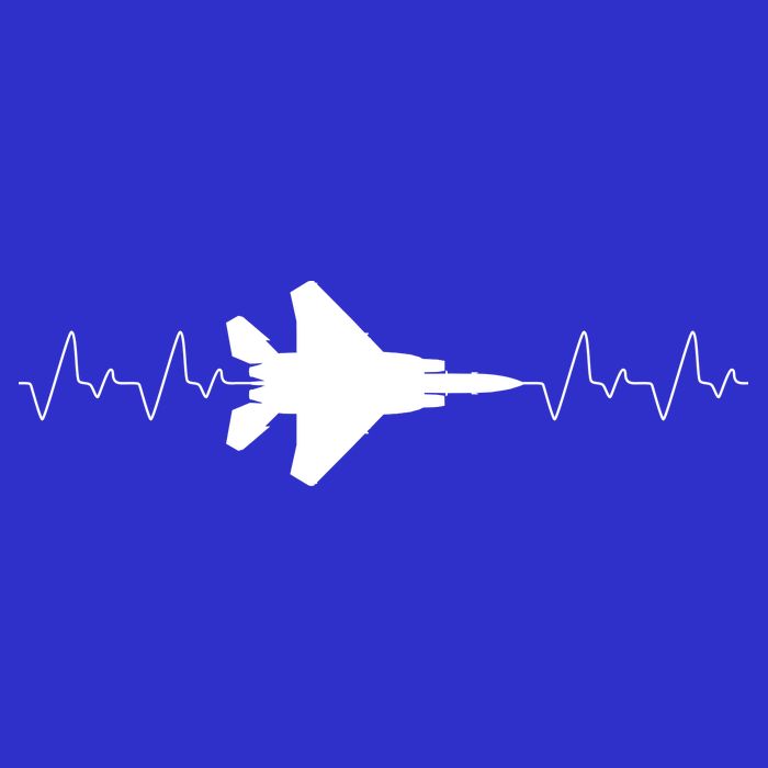 Airplane Pilot Air force Heartbeat Polo