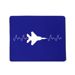 Airplane Pilot Air force Heartbeat Mousepad