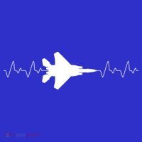 Airplane Pilot Air force Heartbeat Poster
