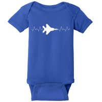 Airplane Pilot Air force Heartbeat Baby Bodysuit