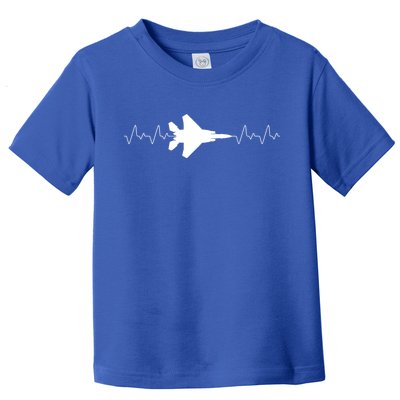 Airplane Pilot Air force Heartbeat Toddler T-Shirt