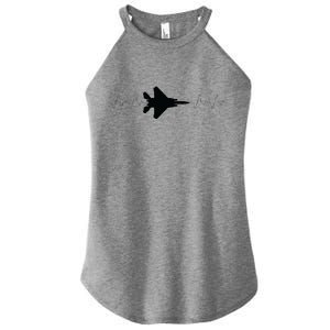 Airplane Pilot Air force Heartbeat Women's Perfect Tri Rocker Tank