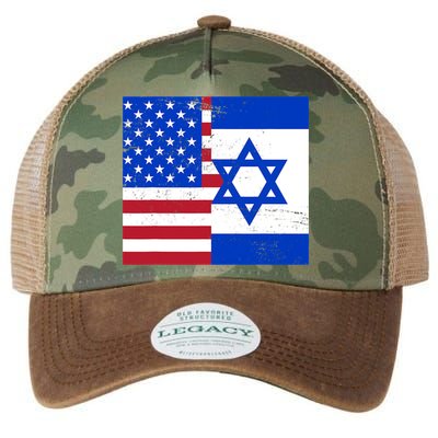 American Israeli Support Israel Legacy Tie Dye Trucker Hat