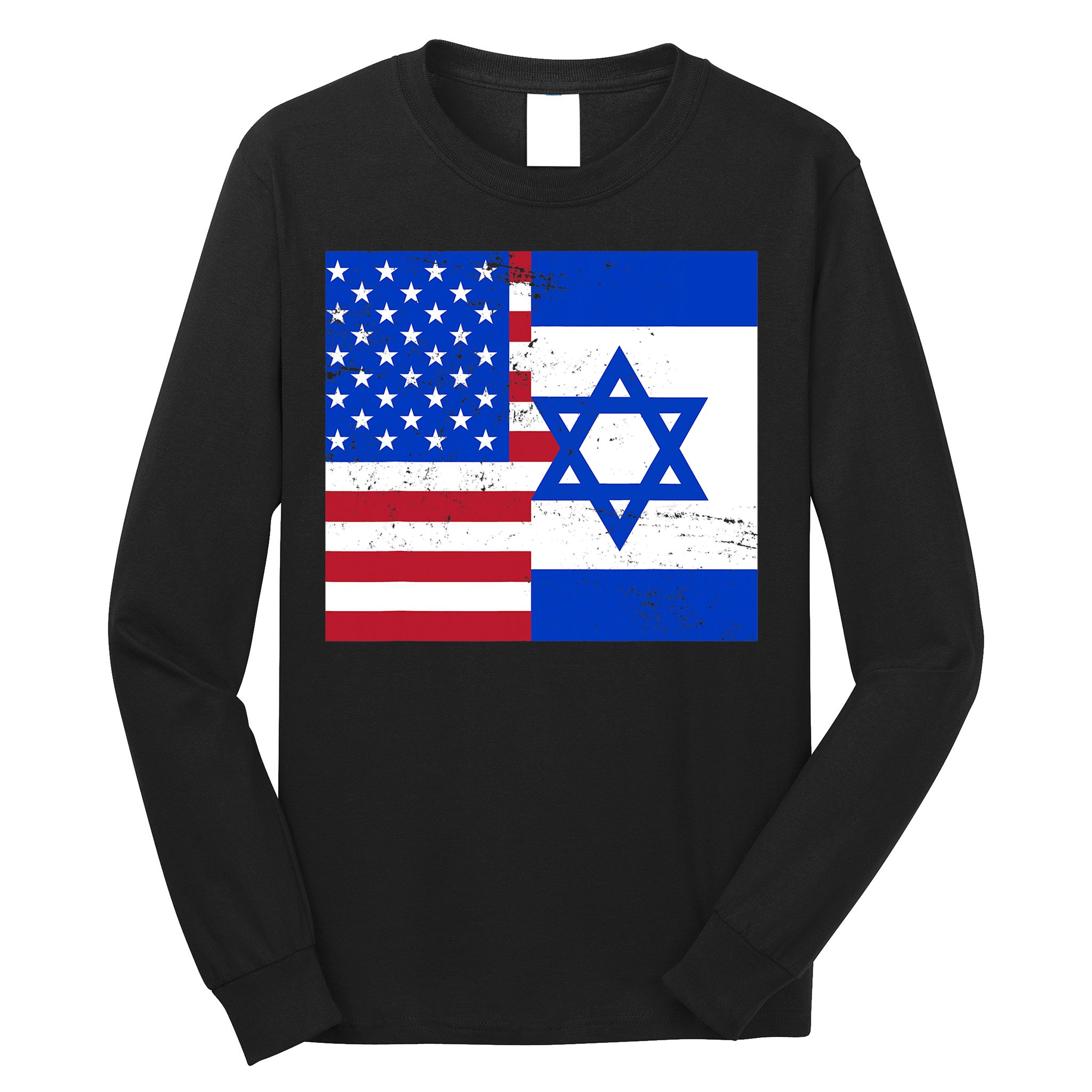 American Israeli Support Israel Long Sleeve Shirt
