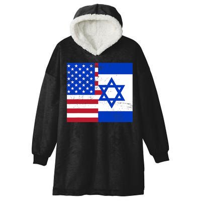 American Israeli Support Israel Hooded Wearable Blanket
