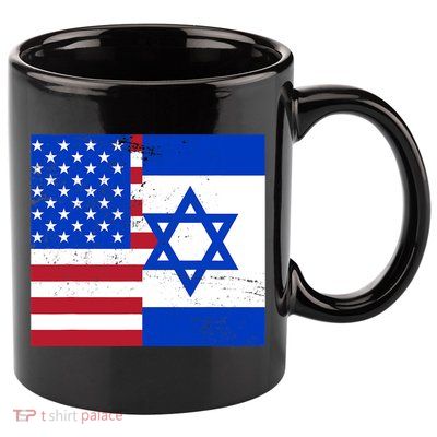 American Israeli Support Israel 11oz C Handle Ceramic Mug