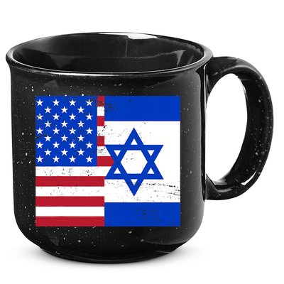American Israeli Support Israel 15oz Campfire Ceramic Mug