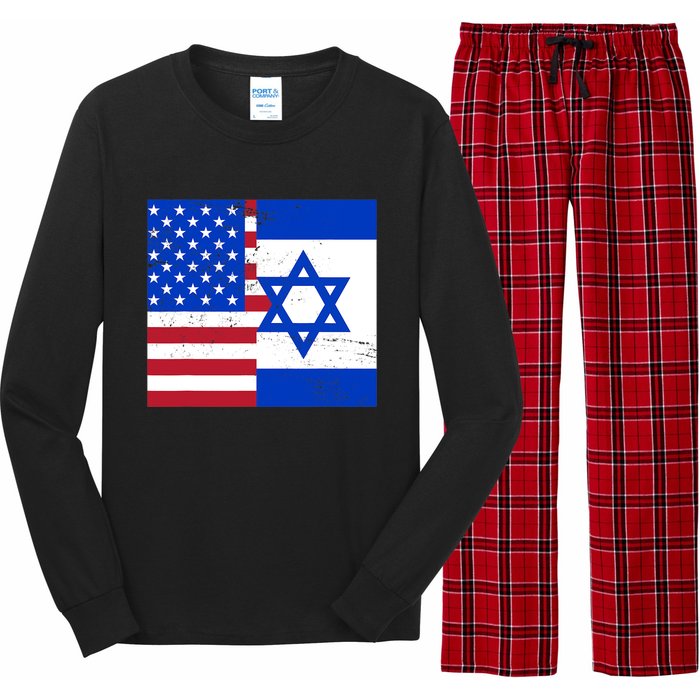 American Israeli Support Israel Long Sleeve Pajama Set