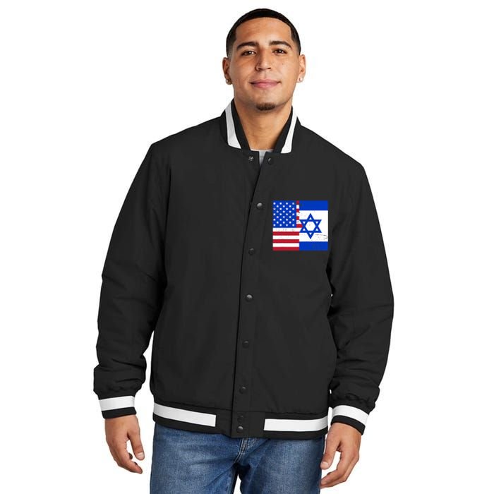 American Israeli Support Israel Insulated Varsity Jacket