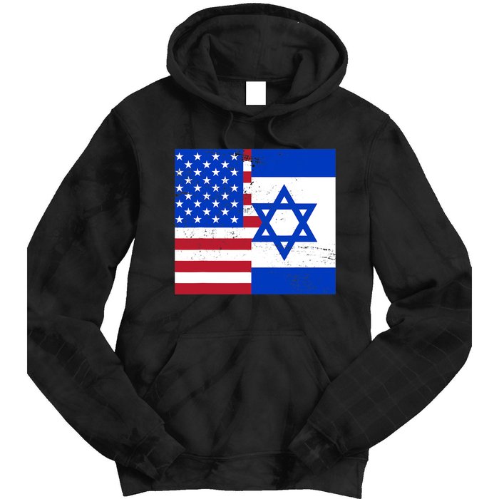 American Israeli Support Israel Tie Dye Hoodie