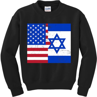 American Israeli Support Israel Kids Sweatshirt