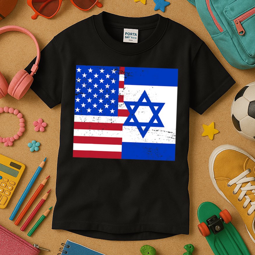 American Israeli Support Israel Kids T-Shirt