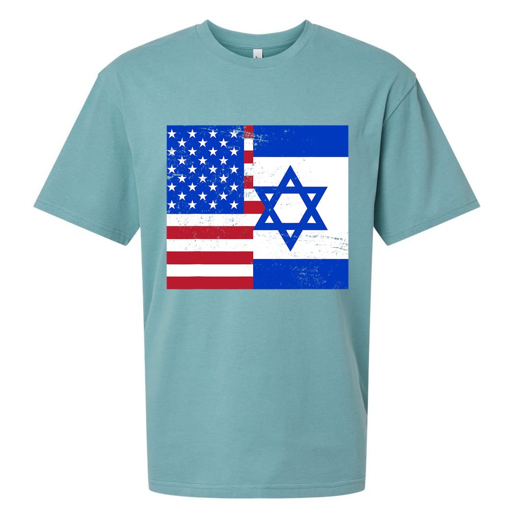 American Israeli Support Israel Sueded Cloud Jersey T-Shirt