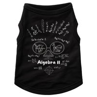 Algebra II Skull Of Equations And Formula Face Funny Nerdy Doggie Tank